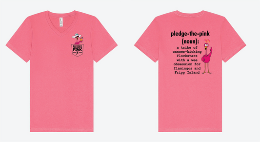 Pledge the Pink Definition Unisex Vneck