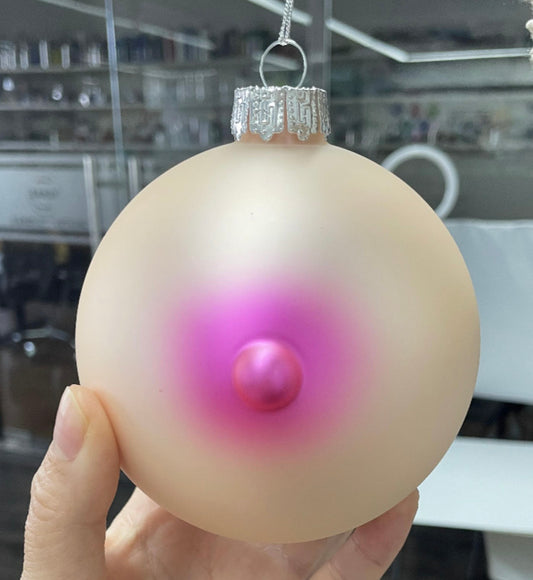 Holiday Boob Ornament