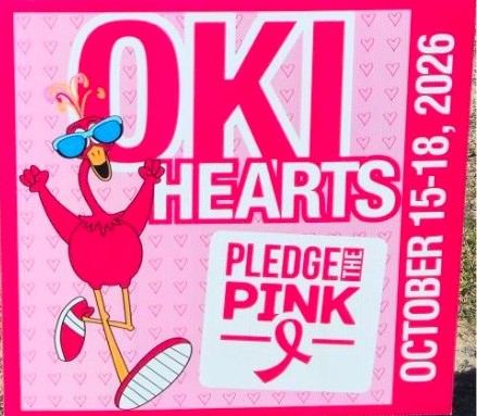 OKI loves PTP Sign – PledgeThePink